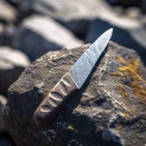 An ancient knife formed from a sharp stone