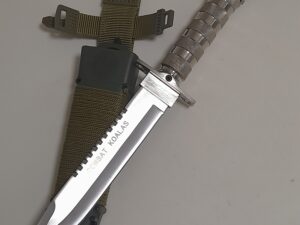 Large Survival Multifunctional Fixed Blade Knife Camping Outdoor Rambo Storage Handle