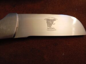 Seidel Handmade Biltong Knife with custom sheath